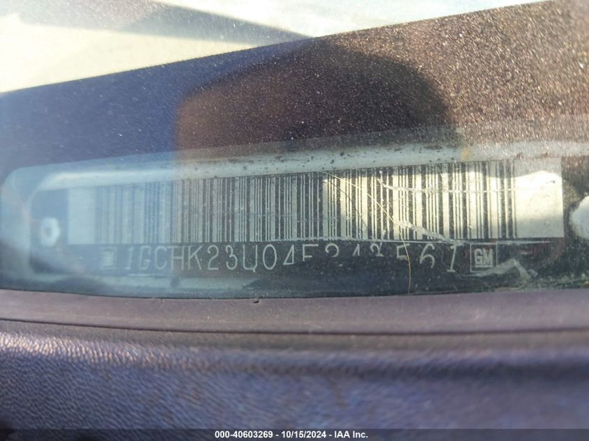 2004 Chevrolet Silverado 2500Hd Ls VIN: 1GCHK23U04F243561 Lot: 40603269