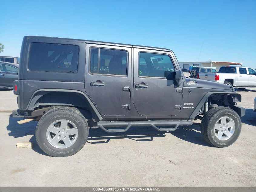 2016 Jeep Wrangler Unlimited Sport VIN: 1C4BJWDG5GL167396 Lot: 40603335