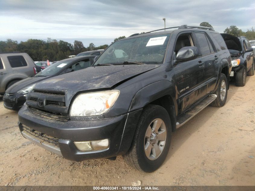 2003 Toyota 4Runner Limited V8 VIN: JTEBT17RX30002638 Lot: 40603341