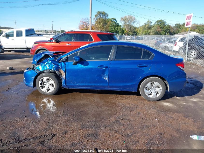 2014 Honda Civic Lx VIN: 19XFB2F57EE225310 Lot: 40603343