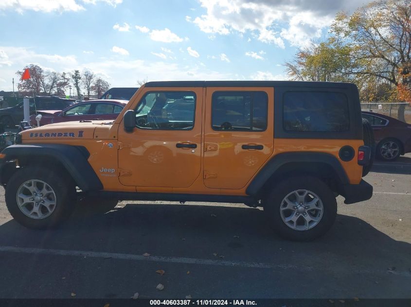 2021 Jeep Wrangler Unlimited Islander 4X4 VIN: 1C4HJXDG6MW628342 Lot: 40603387