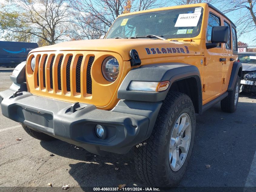 2021 Jeep Wrangler Unlimited Islander 4X4 VIN: 1C4HJXDG6MW628342 Lot: 40603387