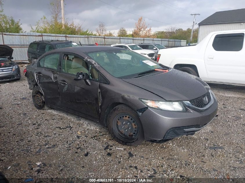 2013 Honda Civic Lx VIN: 19XFB2F56DE001444 Lot: 40603391