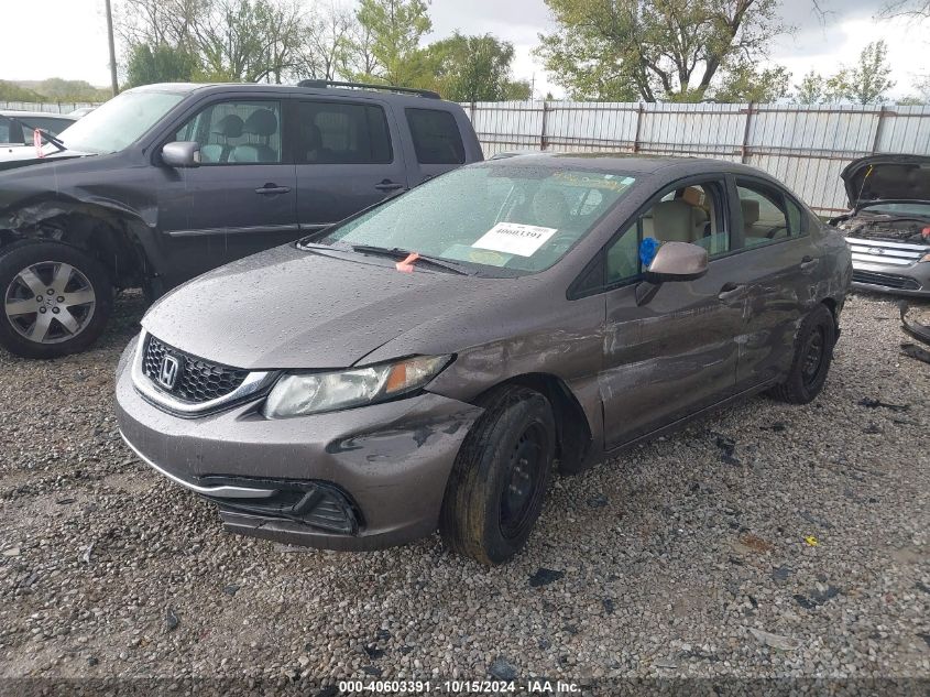 2013 Honda Civic Lx VIN: 19XFB2F56DE001444 Lot: 40603391