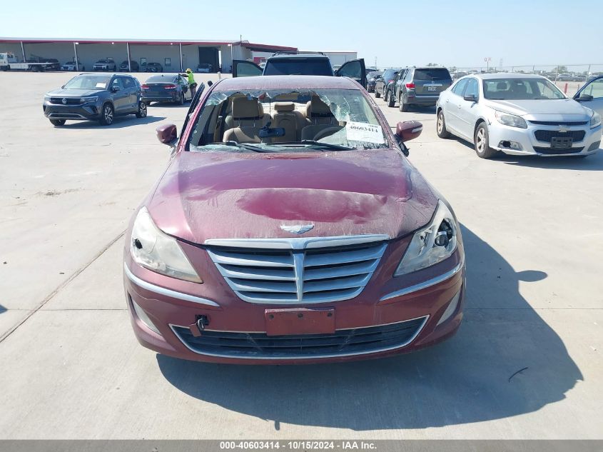 2013 Hyundai Genesis 3.8 VIN: KMHGC4DD2DU223340 Lot: 40603414