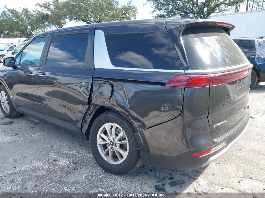 2024 Kia Carnival Mpv Lx Seat Package VIN: KNDNB4H30R6424309 Lot: 40603512