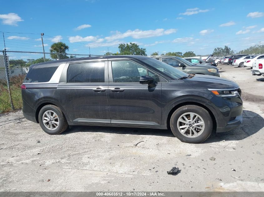 2024 Kia Carnival Mpv Lx Seat Package VIN: KNDNB4H30R6424309 Lot: 40603512