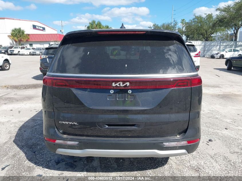 2024 Kia Carnival Mpv Lx Seat Package VIN: KNDNB4H30R6424309 Lot: 40603512