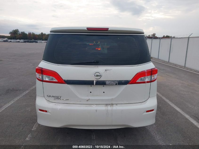 2015 Nissan Quest S VIN: JN8AE2KP7F9129986 Lot: 40603523