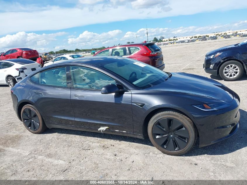 2024 Tesla Model 3 Rear-Wheel Drive VIN: 5YJ3E1EA8RF833176 Lot: 40603565