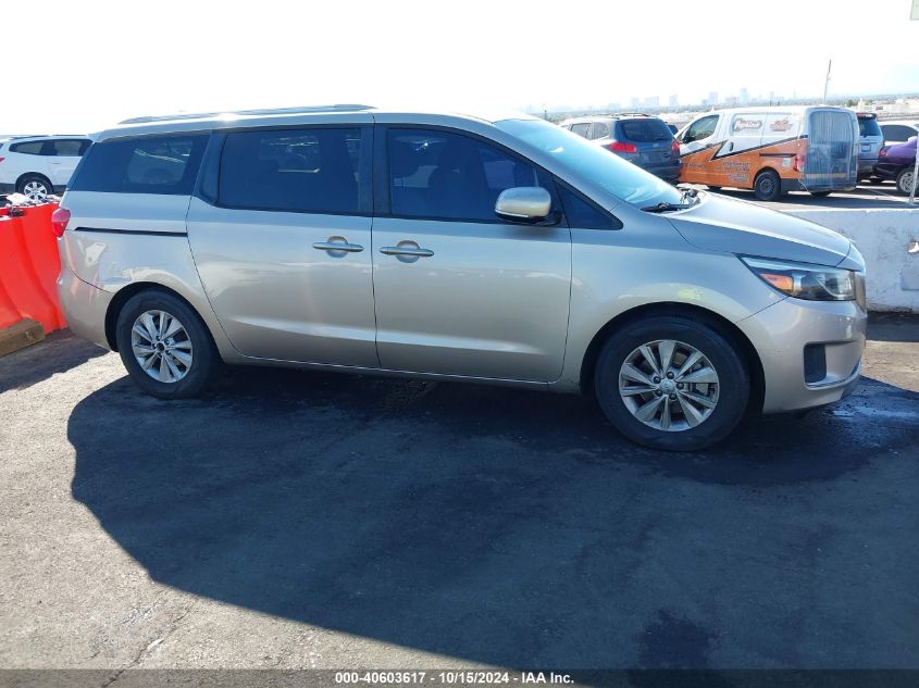 2015 Kia Sedona Lx VIN: KNDMB5C17F6036707 Lot: 40603617