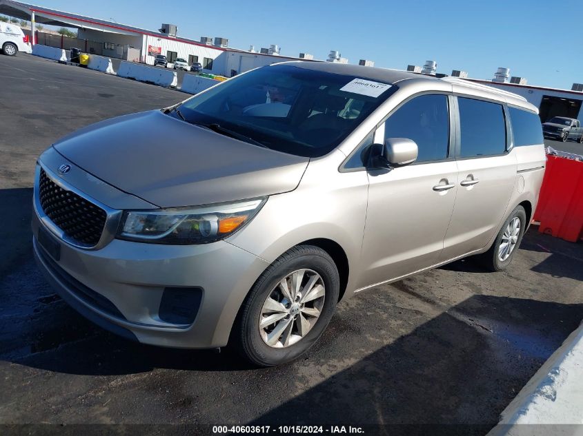 2015 Kia Sedona Lx VIN: KNDMB5C17F6036707 Lot: 40603617