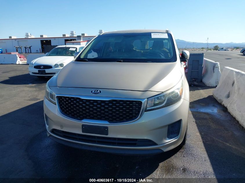 2015 Kia Sedona Lx VIN: KNDMB5C17F6036707 Lot: 40603617