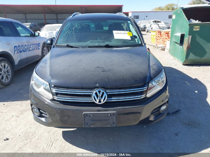 2014 Volkswagen Tiguan Sel VIN: WVGBV3AX4EW615254 Lot: 40603699