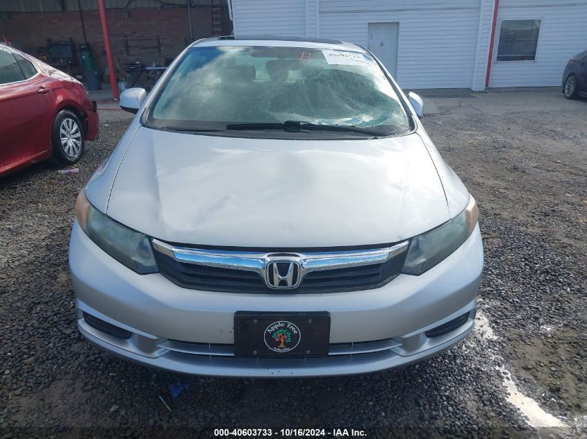 2012 Honda Civic Ex VIN: 2HGFB2F86CH507872 Lot: 40603733