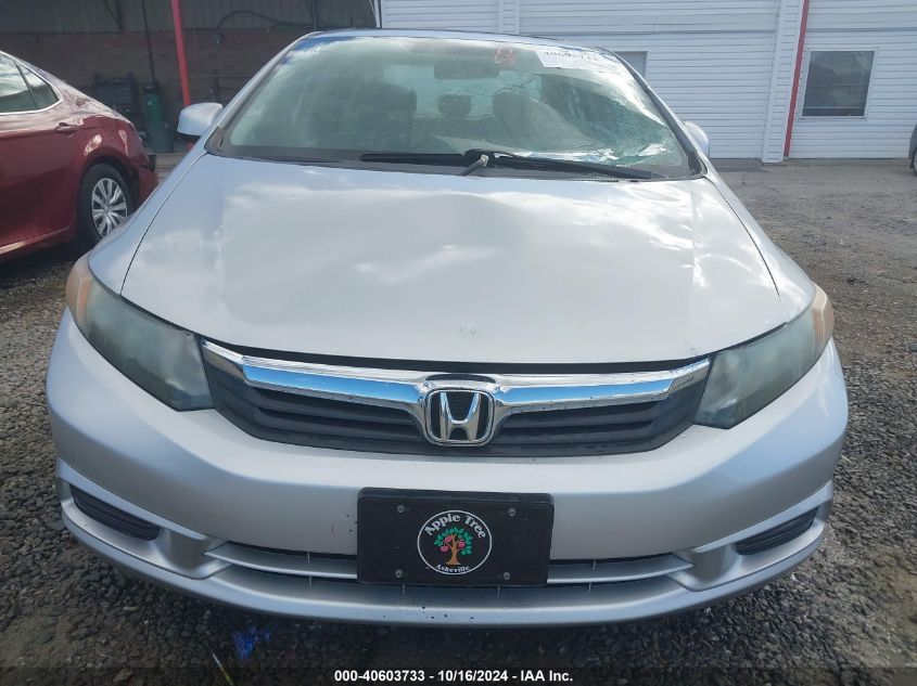 2012 Honda Civic Ex VIN: 2HGFB2F86CH507872 Lot: 40603733