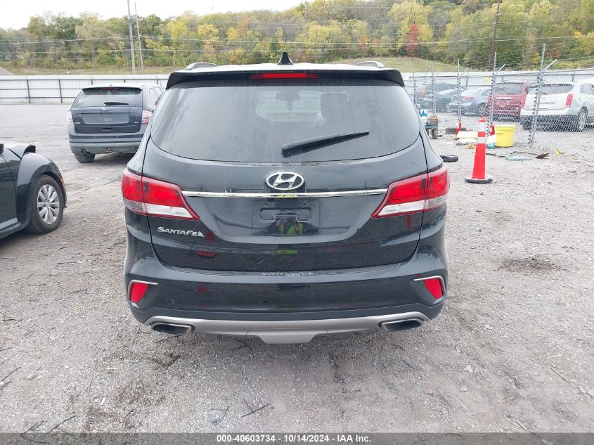 2017 Hyundai Santa Fe Se VIN: KM8SM4HF7HU232351 Lot: 40603734