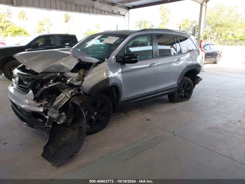 2022 Honda Pilot Awd Trailsport VIN: 5FNYF6H87NB060381 Lot: 40603772