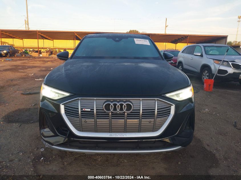 2022 Audi E-Tron Sportback Premium Plus S Line Quattro VIN: WA12AAGE5NB033921 Lot: 40603784