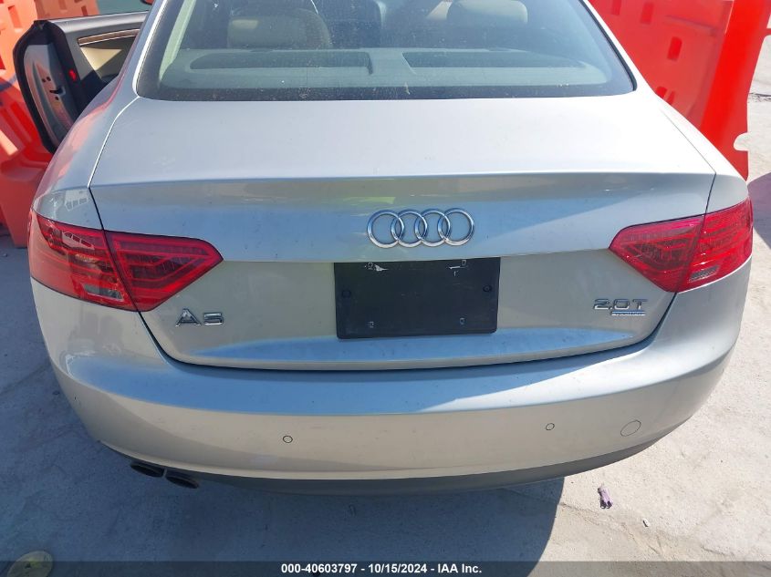 2013 Audi A5 2.0T Premium VIN: WAULFAFR0DA020141 Lot: 40603797