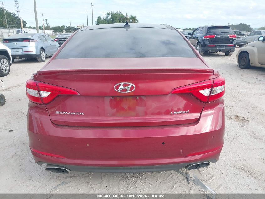 2015 Hyundai Sonata Limited VIN: 5NPE34AF9FH022629 Lot: 40603824