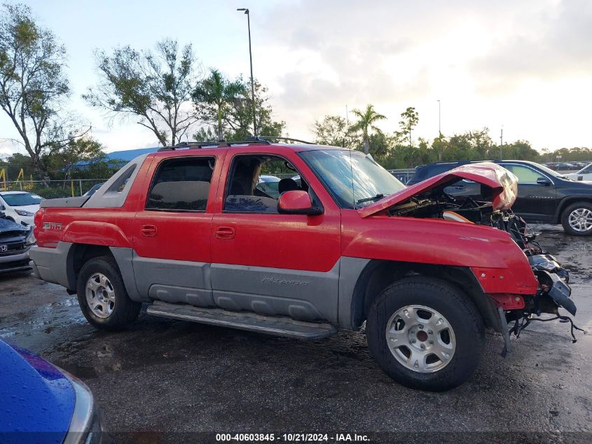 2002 Chevrolet Avalanche C1500 VIN: 3GNEC13T42G290273 Lot: 40603845