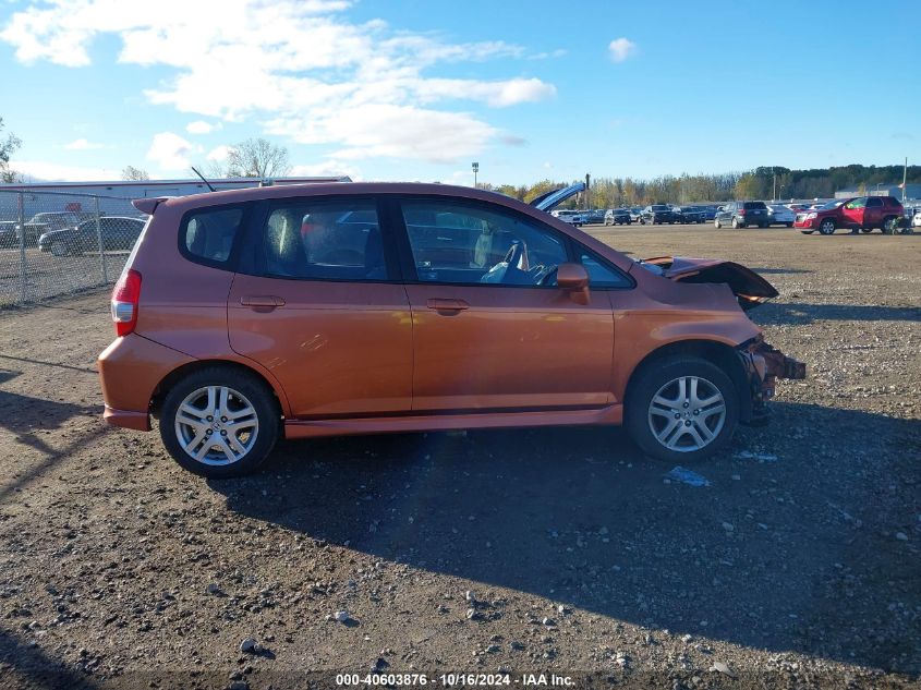 2007 Honda Fit Sport VIN: JHMGD38607S041898 Lot: 40603876