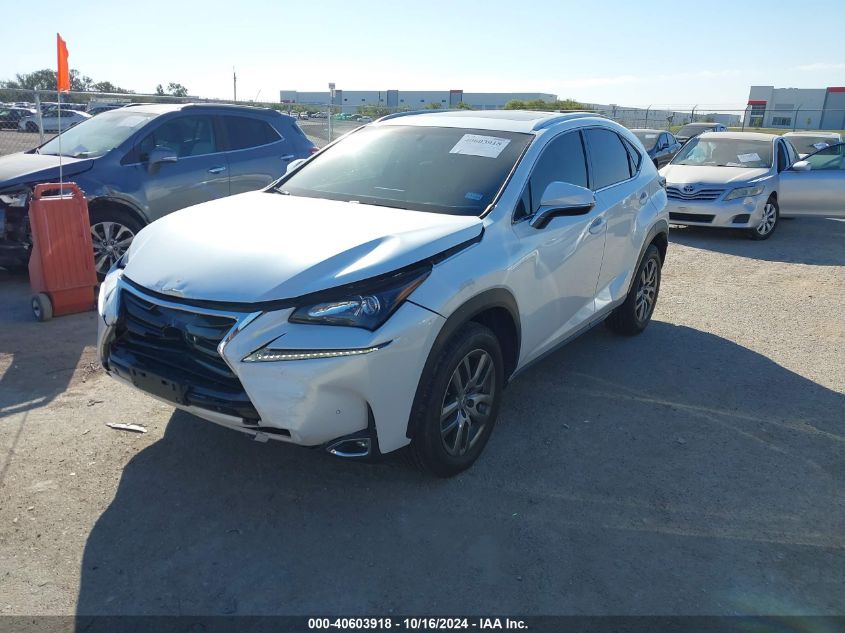 VIN JTJYARBZ4F2021556 2015 Lexus NX, 200T no.2