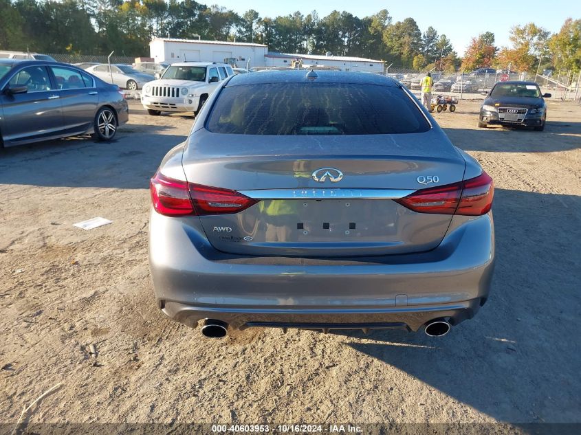 2019 Infiniti Q50 3.0T Luxe VIN: JN1EV7AR9KM553614 Lot: 40603953