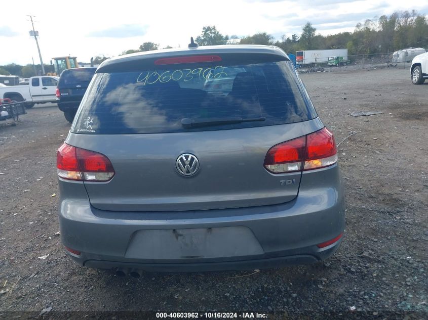 2013 Volkswagen Golf 2.0L Tdi 4-Door VIN: WVWNM7AJ0DW042679 Lot: 40603962
