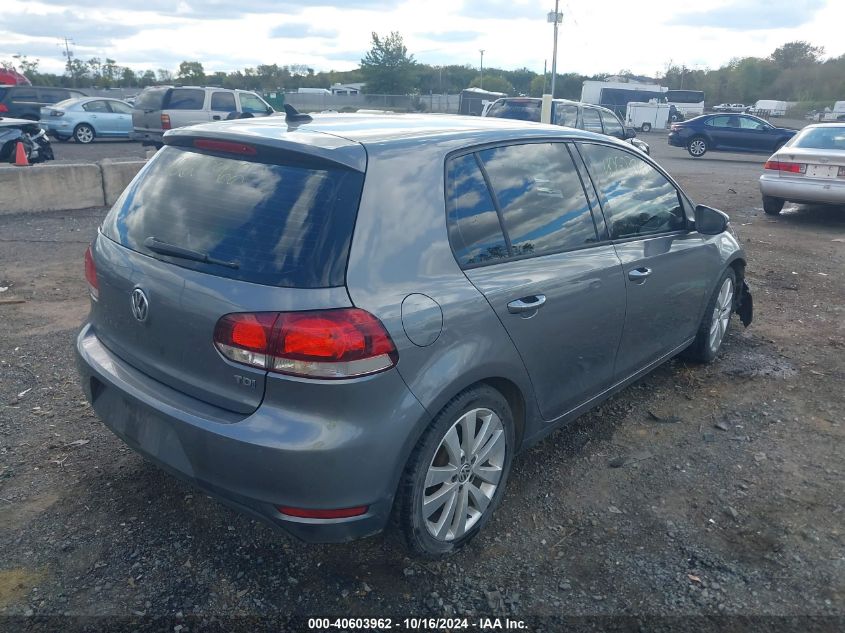 2013 Volkswagen Golf 2.0L Tdi 4-Door VIN: WVWNM7AJ0DW042679 Lot: 40603962