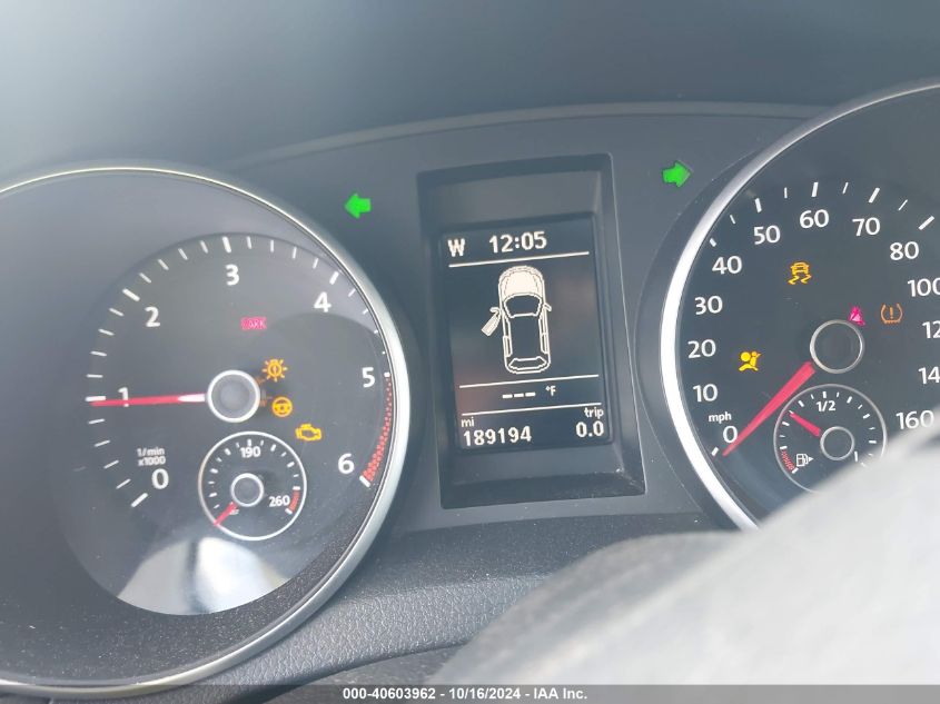 2013 Volkswagen Golf 2.0L Tdi 4-Door VIN: WVWNM7AJ0DW042679 Lot: 40603962