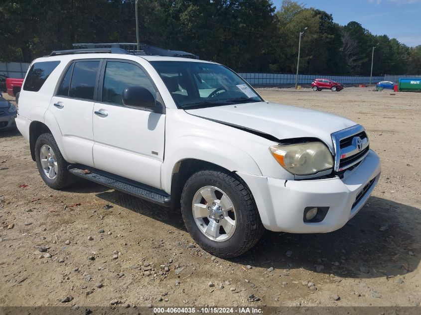 2007 Toyota 4Runner Sr5 V6 VIN: JTEZU14R578080560 Lot: 40604035