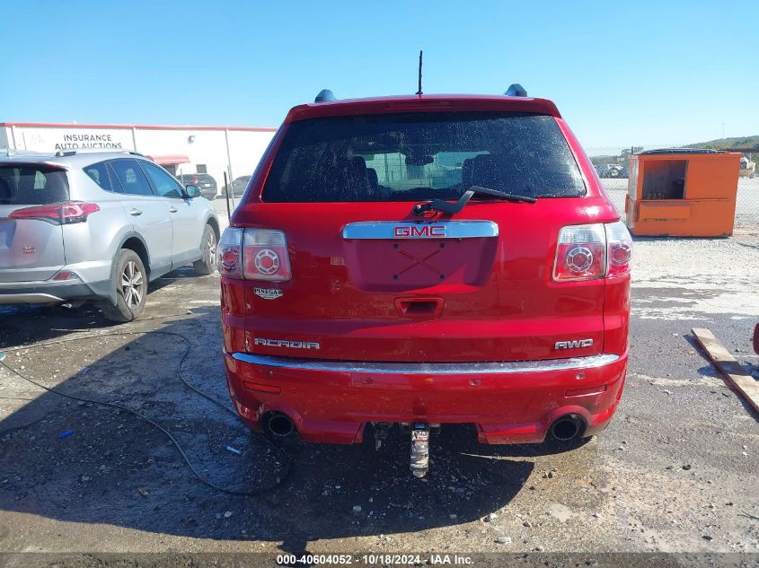 2012 GMC Acadia Denali VIN: 1GKKVTED2CJ368402 Lot: 40604052