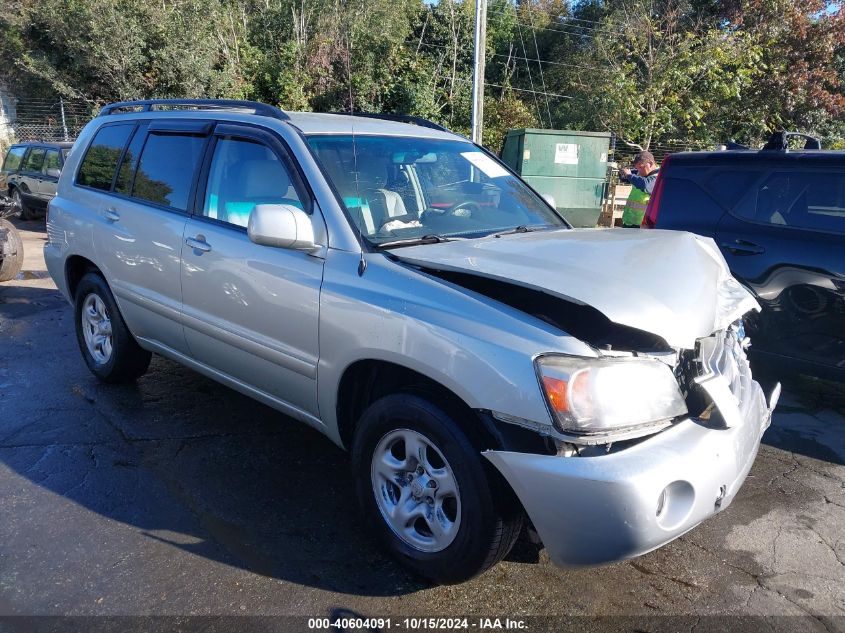 2005 Toyota Highlander VIN: JTEGD21A850106849 Lot: 40604091