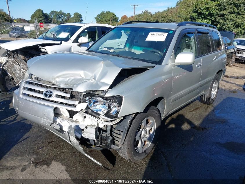 2005 Toyota Highlander VIN: JTEGD21A850106849 Lot: 40604091