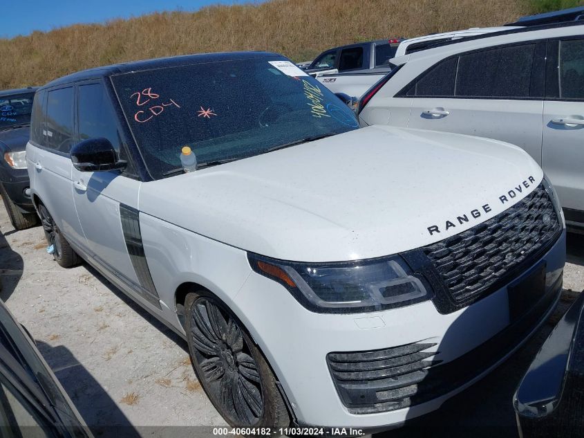 VIN SALGS5RE9KA532311 2019 LAND ROVER RANGE ROVER 5.0L V8 SUPERCHARGED