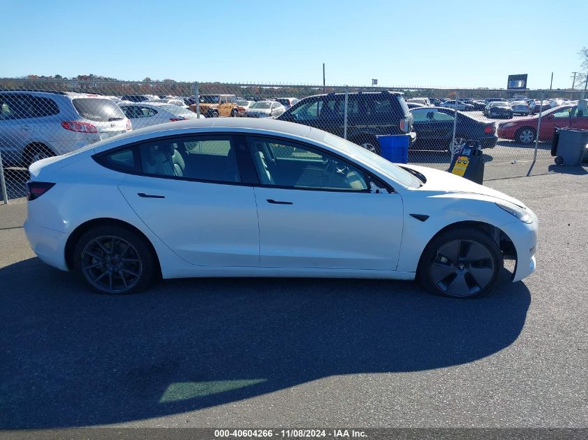 2023 Tesla Model 3 Rear-Wheel Drive VIN: 5YJ3E1EA3PF501868 Lot: 40604266