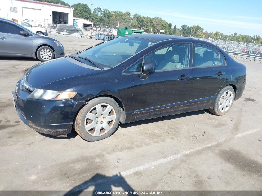 2008 Honda Civic Lx VIN: 2HGFA15598H301585 Lot: 40604310