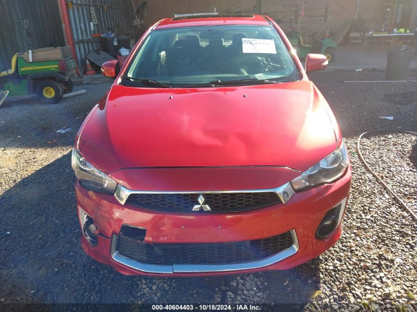 2017 Mitsubishi Lancer Es VIN: JA32U2FU1HU006458 Lot: 40604403