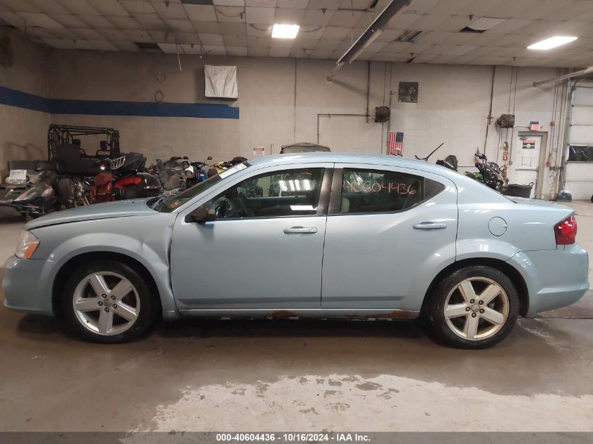 2013 Dodge Avenger Se VIN: 1C3CDZAB9DN558755 Lot: 40604436