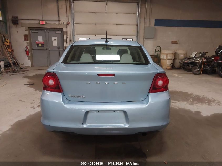 2013 Dodge Avenger Se VIN: 1C3CDZAB9DN558755 Lot: 40604436