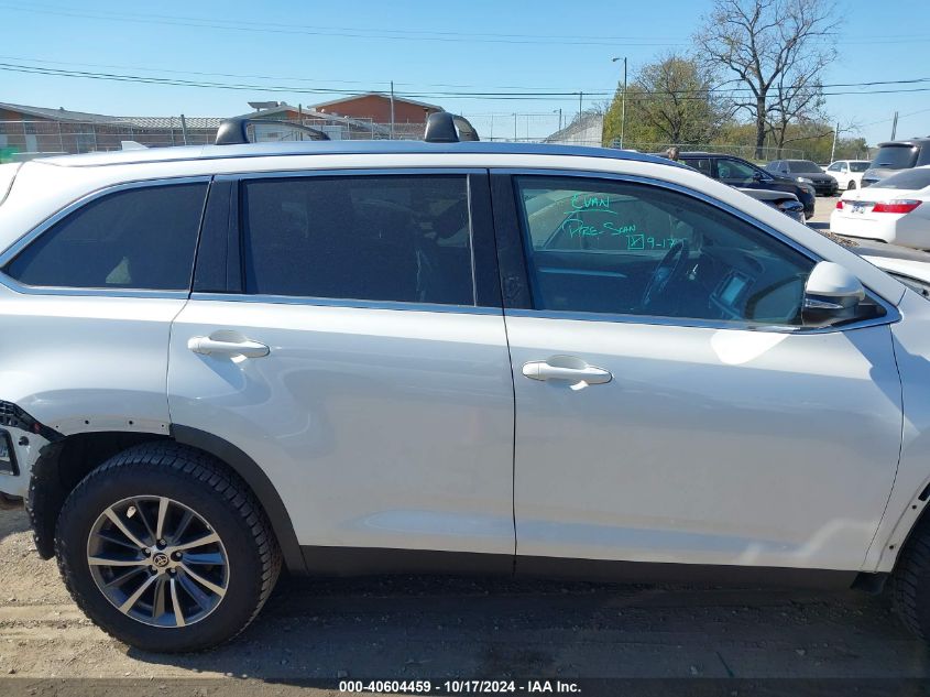 2019 Toyota Highlander Xle VIN: 5TDKZRFH9KS369472 Lot: 40604459