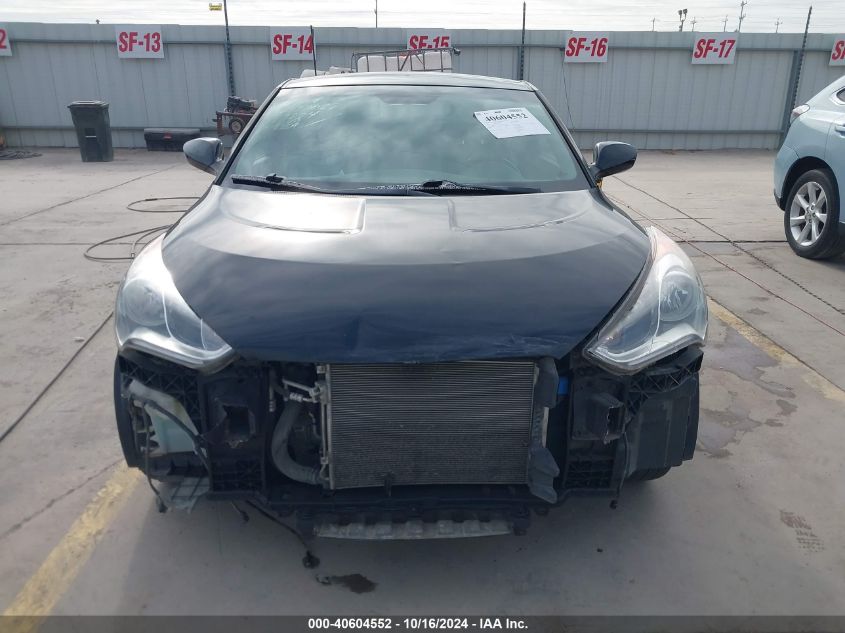 2013 Hyundai Veloster Base W/Gray VIN: KMHTC6AD2DU093834 Lot: 40604552