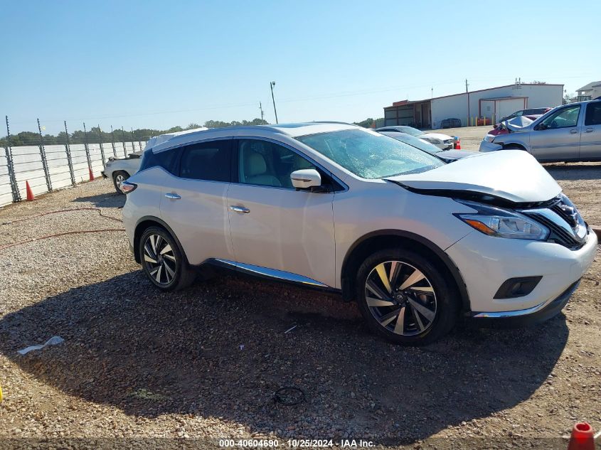 2016 Nissan Murano Platinum VIN: 5N1AZ2MG1GN148244 Lot: 40604690