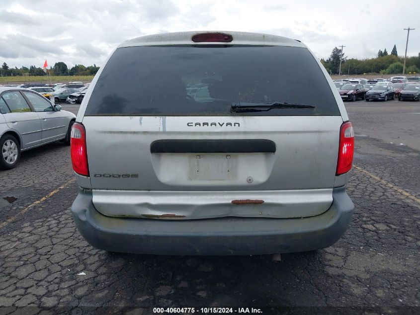 2006 Dodge Caravan Se VIN: 1D4GP25R76B641787 Lot: 40604775