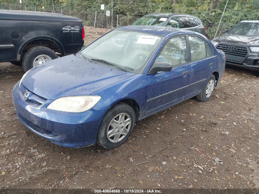 2004 Honda Civic Vp VIN: 1HGES16374L003992 Lot: 40604868