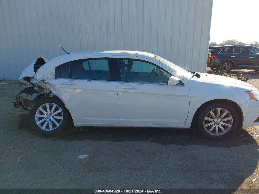 2012 Chrysler 200 Touring VIN: 1C3CCBBBXCN262893 Lot: 40604920