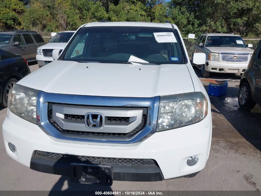 2011 Honda Pilot Ex-L VIN: 5FNYF3H76BB027776 Lot: 40604981