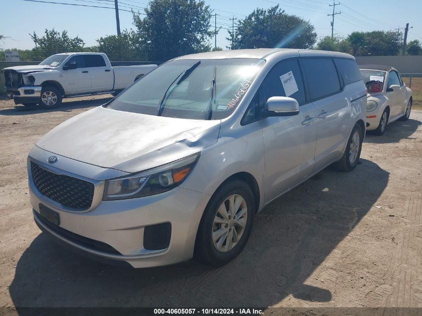 2016 Kia Sedona L VIN: KNDMA5C17G6156799 Lot: 40605057